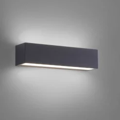 LED Außenleuchte Wand Aluminium B:25 cm IP65 Up & Down