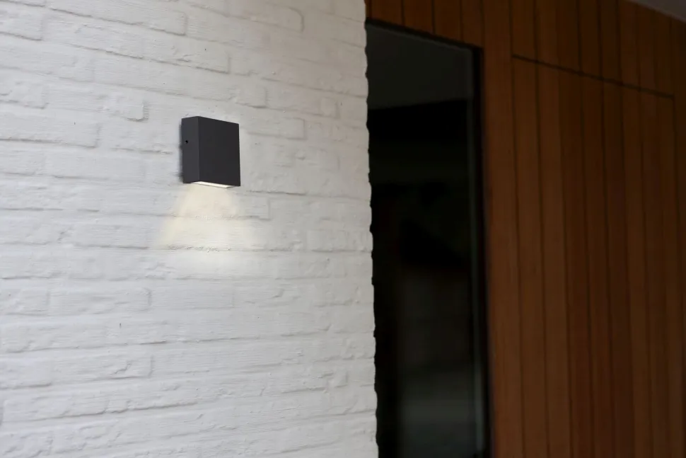LED Außenleuchte Wand Anthrazit IP54 4000 K Up Down