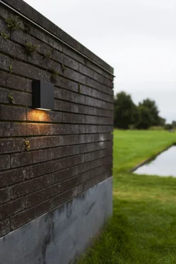 LED Außenleuchte Wand Schwarz IP54 10 W 3000 K Up Down