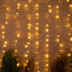 LED Außenlichterkette IP44 6 x 3 m 2700 K Stecker Kabel