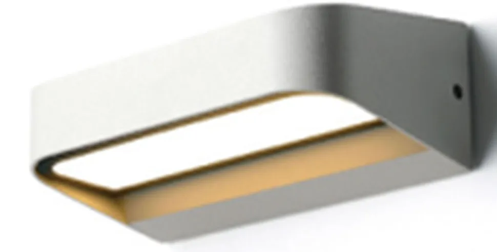 LED Außenwandlampe Aluminium 14,2 cm breit IP54 Weiß