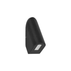 LED Außenwandlampe Aluminium IP54 H:9,7 cm Schwarz