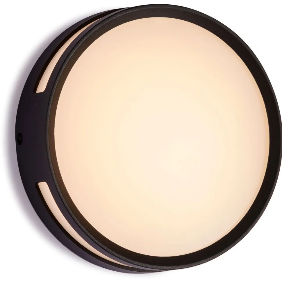 LED Außenwandlampe Aluminium rund Ø18,3 cm IP54 3000 K