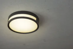 LED Außenwandlampe Aluminium rund Ø18,3 cm IP54 3000 K