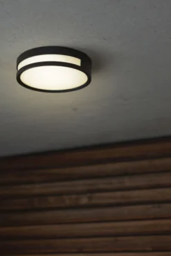 LED Außenwandlampe Aluminium rund Ø18,3 cm IP54 3000 K