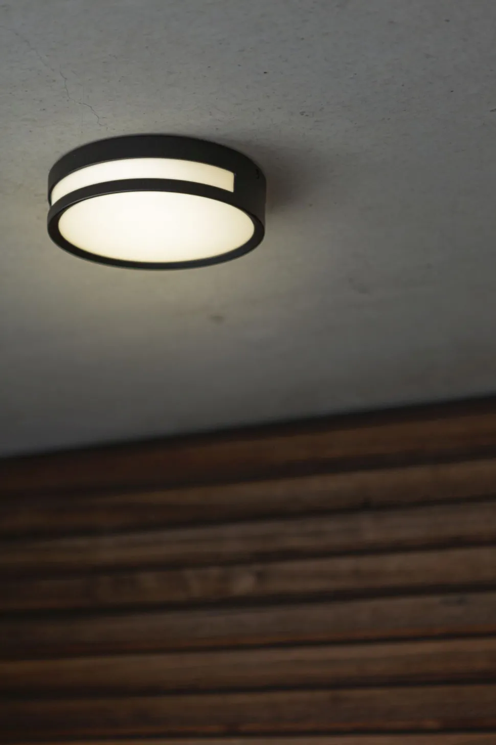 LED Außenwandlampe Aluminium rund Ø18,3 cm IP54 3000 K