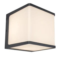 LED Außenwandlampe Anthrazit Aluminium IP54 3000 K 19 W