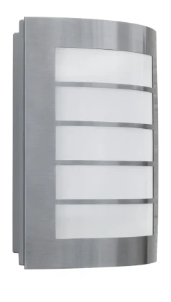 LED Außenwandlampe Edelstahl IP44 H:21,6 cm 850 lm 8 W