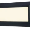 LED Außenwandlampe Schwarz B:32 cm 3000 K IP54 blendarm