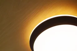 LED Außenwandlampe Schwarz IP54 rund Ø30 cm 3000/4000 K