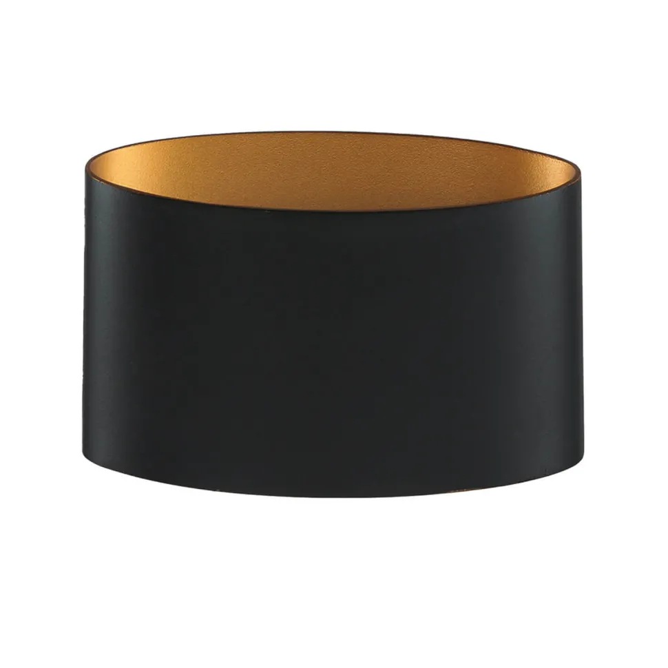 LED Außenwandlampe Up Down in Gold Schwarz IP54 5W