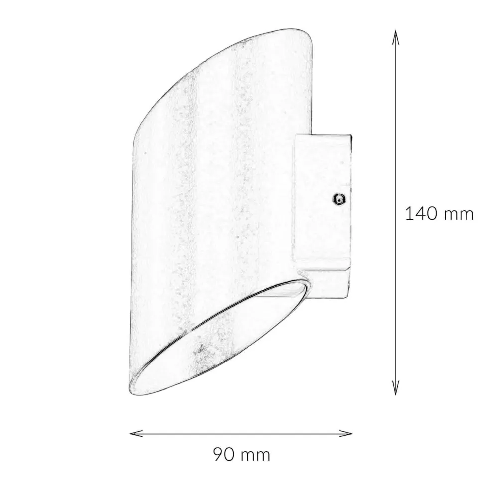 LED Außenwandlampe Up Down in Gold Schwarz IP54 5W