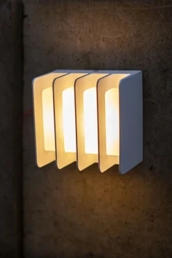 LED Außenwandlampe Weiß 3000 K IP54 dekorativ Modern