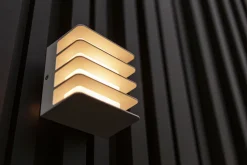 LED Außenwandlampe Weiß 3000 K IP54 dekorativ Modern