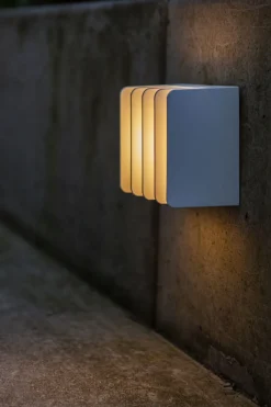 LED Außenwandlampe Weiß 3000 K IP54 dekorativ Modern