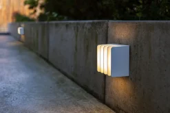 LED Außenwandlampe Weiß 3000 K IP54 dekorativ Modern