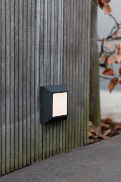 LED Außenwandleuchte Aluminium IP54 4 W 3000 K Schwarz