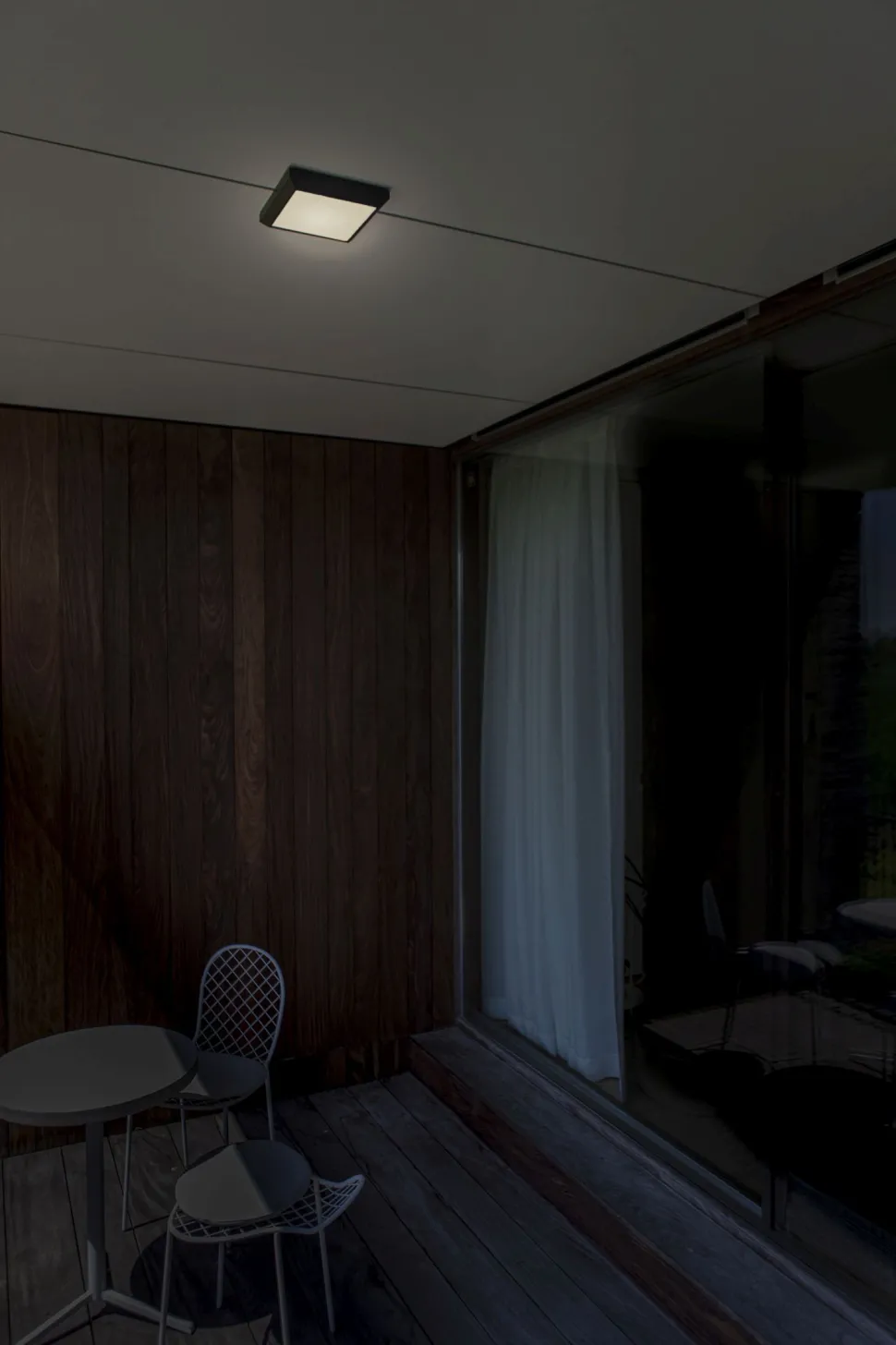 LED Außenwandleuchte Aluminium 4000 K IP54 blendarm