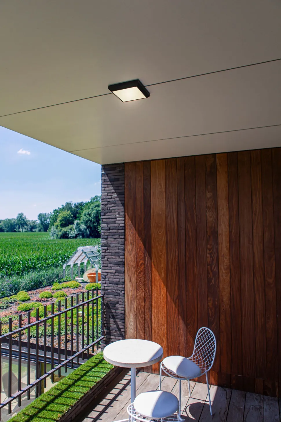 LED Außenwandleuchte Aluminium 4000 K IP54 blendarm