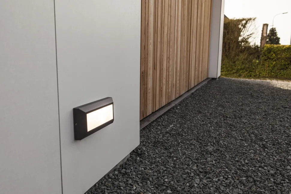 LED Außenwandleuchte Anthrazit 4000 K IP54 blendarm