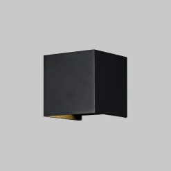 LED Außenwandleuchte Metall Up Down IP54 Schwarz 400 lm