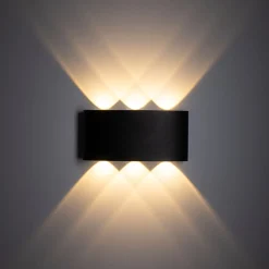 LED Außenwandleuchte Up Down IP54 H:8 cm 480 lm 3000 K