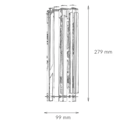 LED Badlampe Kristall Glas IP44 modernes Design
