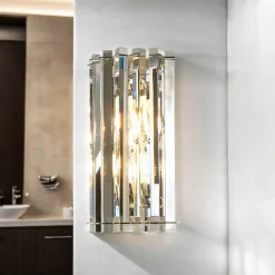 LED Badlampe Kristall Glas IP44 modernes Design