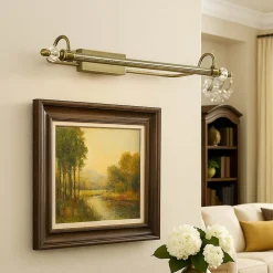 LED Bilderleuchte Metall Jugendstil 8W 79,5cm lang