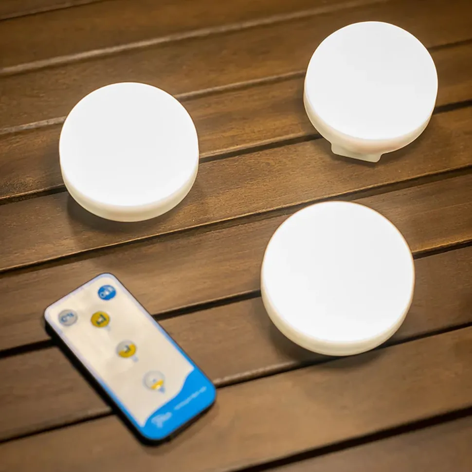 LED Campingleuchte 3er Set Akku Haken Magnet dimmbar IP54 CHERRY