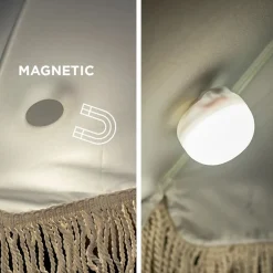 LED Campingleuchte 3er Set Akku Haken Magnet dimmbar IP54 CHERRY