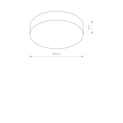 LED Deckenlampe 4000 K 2200 lm Ø 40,5 cm rund Weiß blendarm