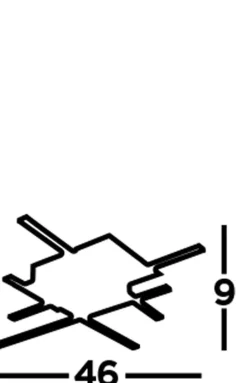 LED Deckenlampe 3000 K warmweiß Schwarz matt Chrom