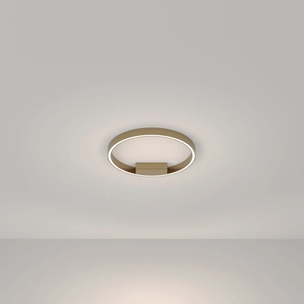 LED Deckenlampe Aluminium Ø 40 cm in Messing rund TESSA