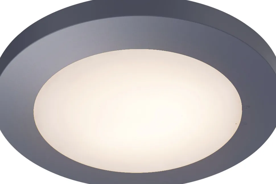 LED Deckenlampe außen Anthrazit Aluminium IP54 Ø30,5 cm