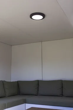 LED Deckenlampe außen Anthrazit Aluminium IP54 Ø30,5 cm