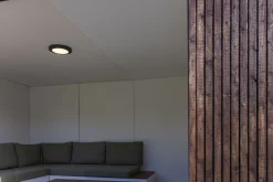 LED Deckenlampe außen Anthrazit Aluminium IP54 Ø30,5 cm