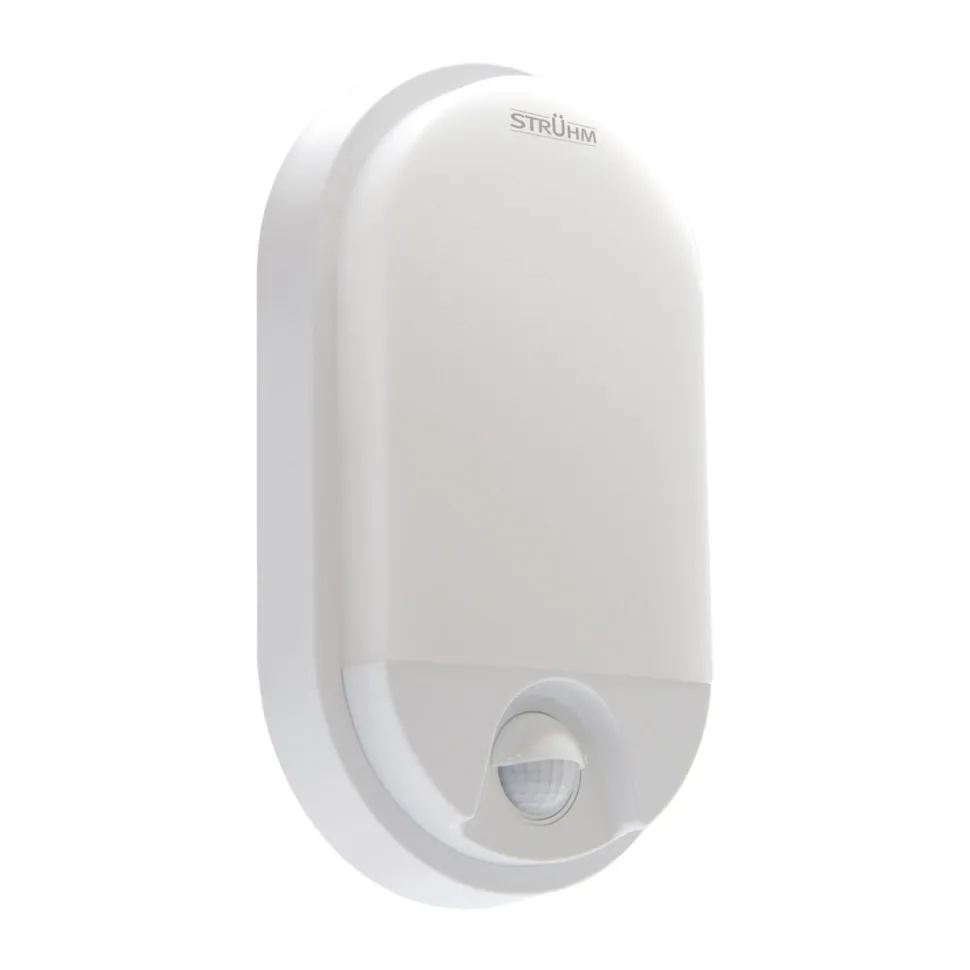 LED Deckenlampe außen mit Bewegungsmelder IP54 H: 21 cm Weiß