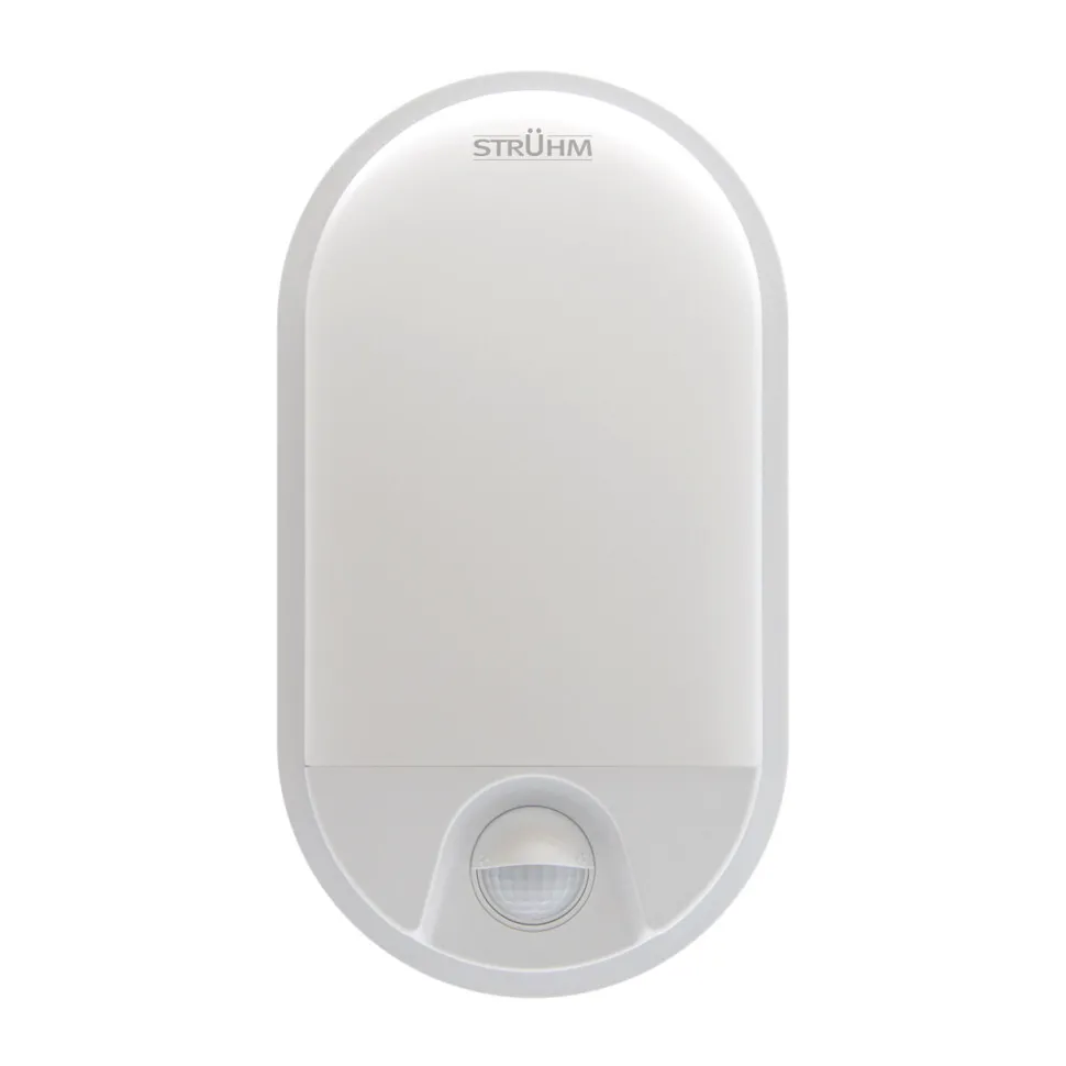 LED Deckenlampe außen mit Bewegungsmelder IP54 H: 21 cm Weiß