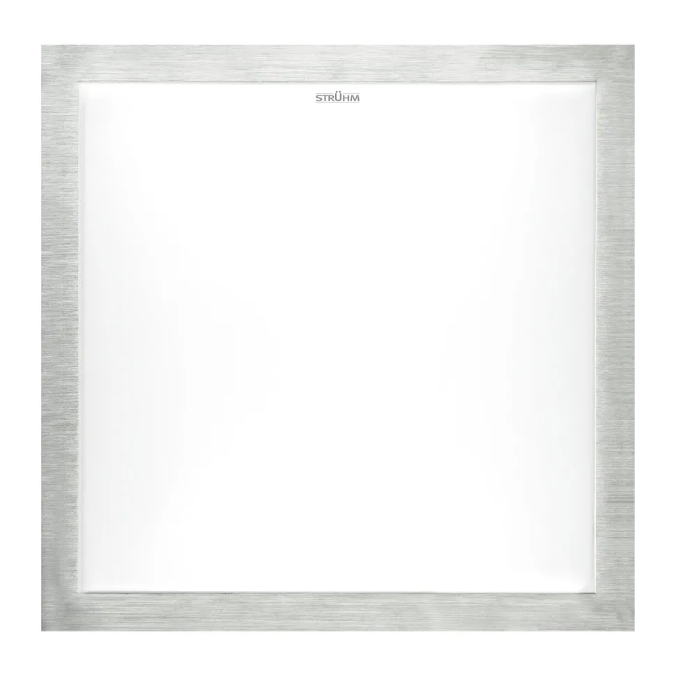 LED Deckenlampe Badezimmer B: 37 cm IP44 4000 K Silber Weiß