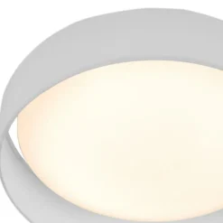 LED Deckenlampe blendarm Ø50 cm rund 25 W Stoffschirm