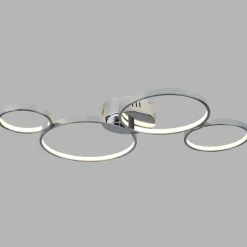 LED Deckenlampe Chrom B: 75 cm 3000 K 2240 lm Metall