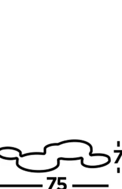 LED Deckenlampe Chrom B: 75 cm 3000 K 2240 lm Metall