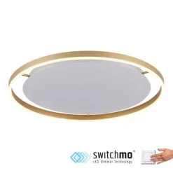 LED Deckenlampe dimmbar Ø58,5 cm 3650 lm in Messing