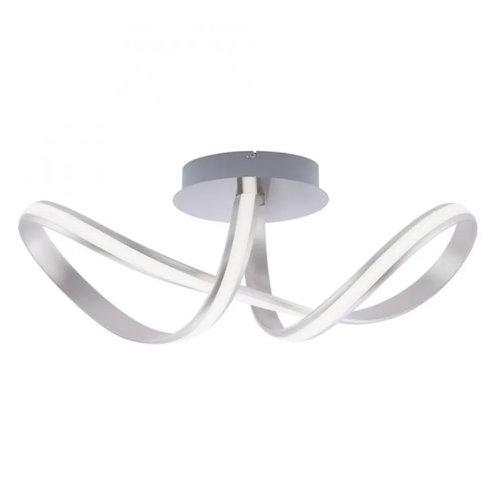 LED Deckenlampe dimmbar Metall in Stahl 2050 lm Modern