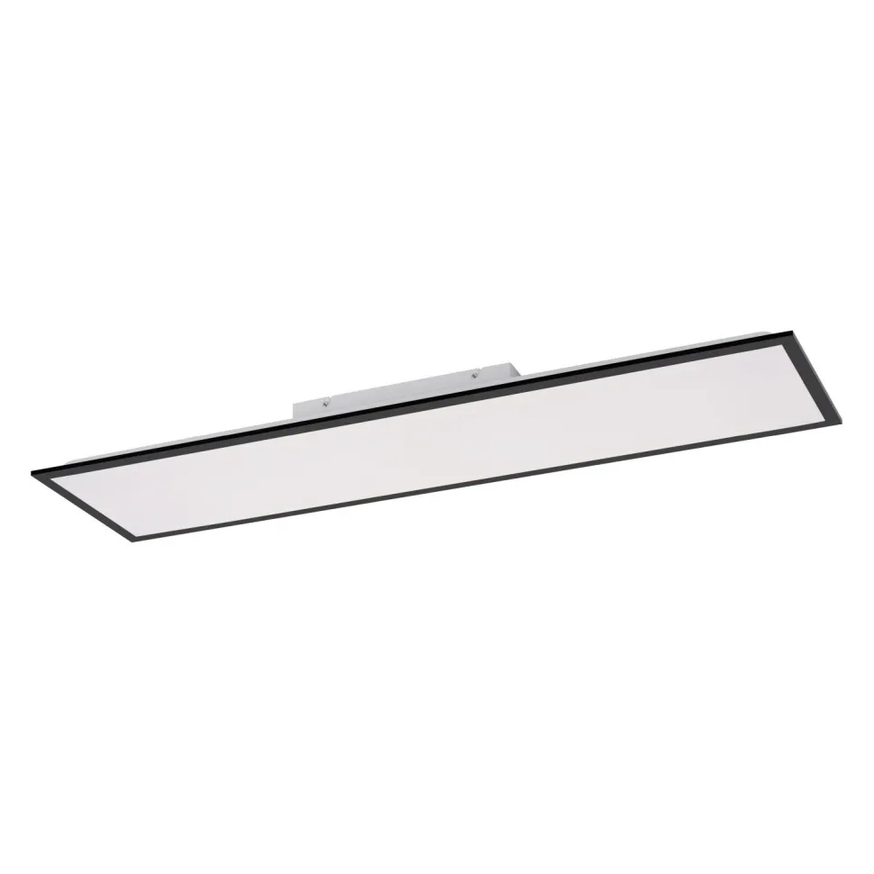 LED Deckenlampe dimmbar Schwarz Fernbedienung 4370 lm