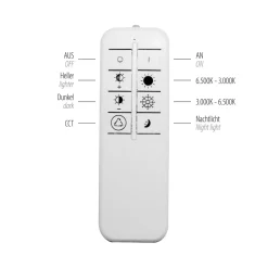 LED Deckenlampe Dimmer Fernbedienung 6500 lm Nachtlicht