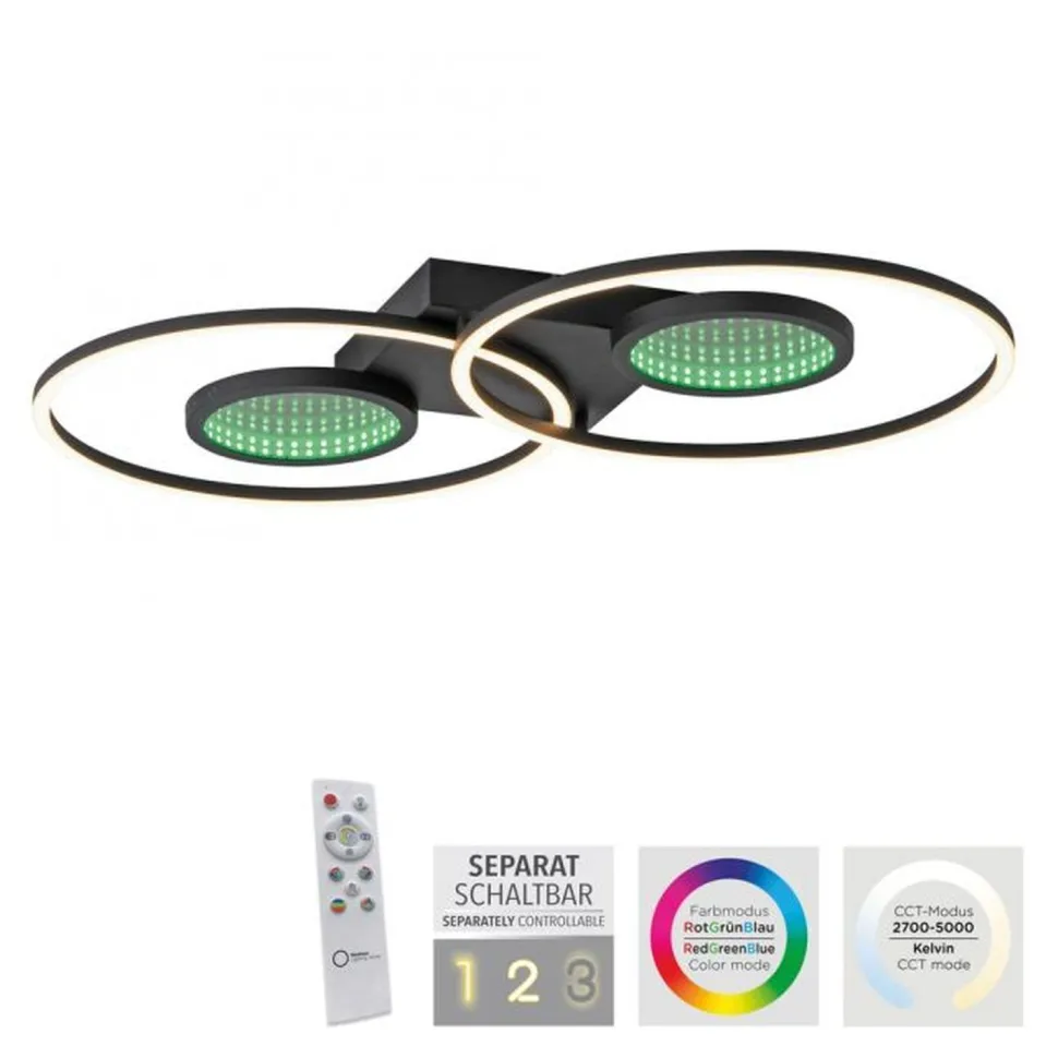 LED Deckenlampe Fernbedienung Tiefenwirkung 2700-5000 K