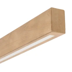 LED Deckenlampe Holz Metall 96 cm lang H: 16,5 cm 3000 K