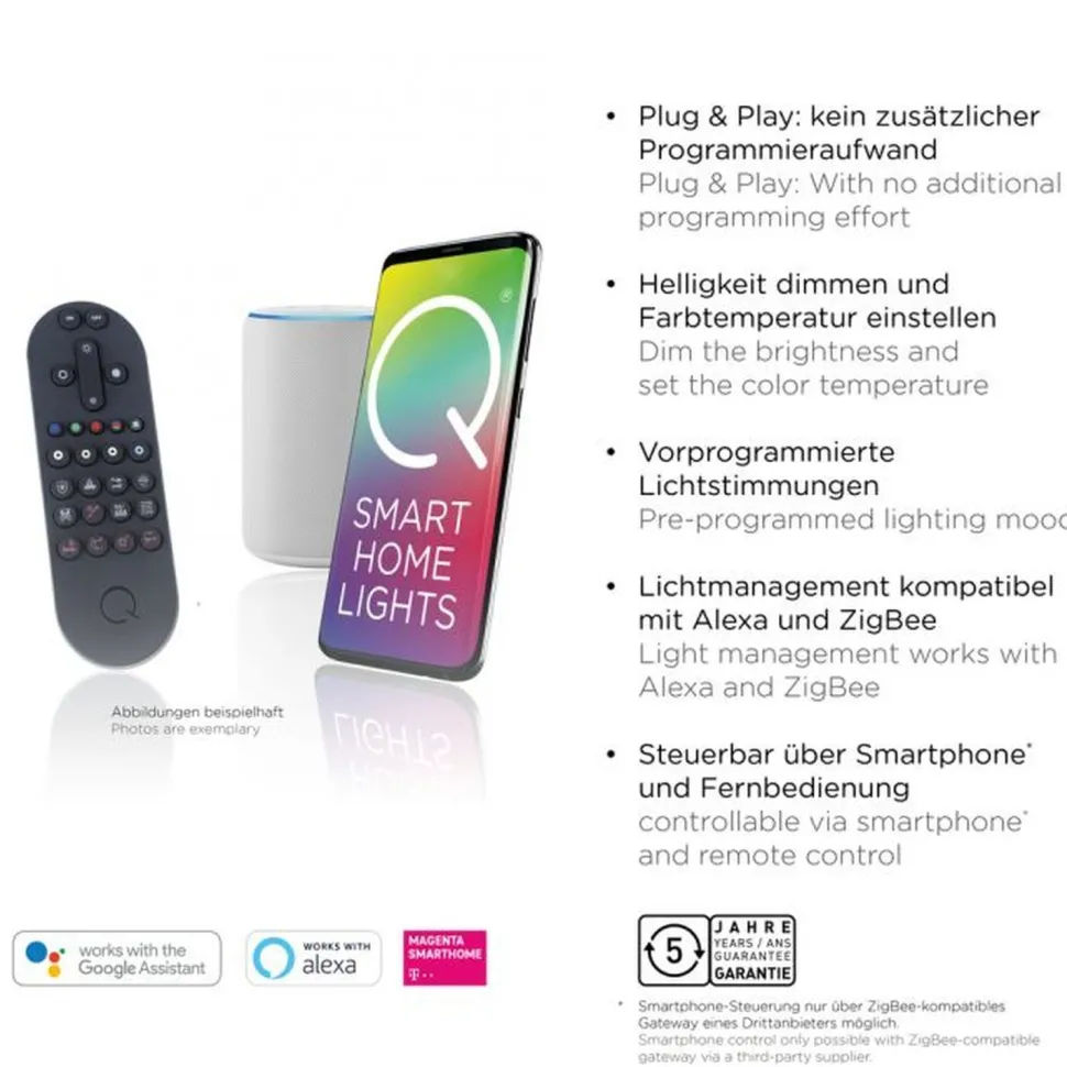 LED Deckenlampe Holz Metall Ø51 cm 35 W 3800 lm dimmbar